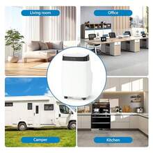 Aire acondicionado portátil de 10,000 BTU, 3 en 1: refrigeración, deshumidificación y ventilador para habitaciones de hasta 450 pies cuadrados, incluye kit de ventana y control remoto. - Blanco - Ver 5