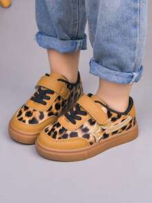 1 Pair Unisex Flat Leopard Print Sneakers, Soft Sole Non-Slip Casual Shoes, Fashion Versatile Student Sneakers Suitable For Spring, Summer, Autumn, Winter - Camel - View 6