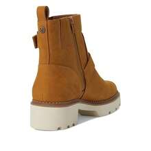 Vionic Folsom J0744L4202 Moto Boots Women's 10 Wheat Leather Block Heel ZOGG1867 - Brown - View 3