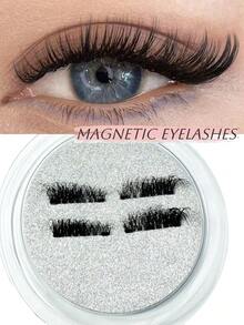 1 对磁性假睫毛，半截式，无需胶水，短款磁性睫毛，自然猫眼妆效，可重复使用，适合睫毛嫁接，是眼袋人士、美妆博主和送礼佳品的理想选择。 - 查看 6