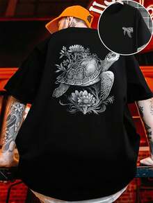 Camisetas talla grande para hombres - Negro - Ver 1