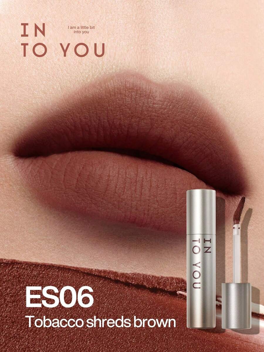 INTO YOU Espresso Matte Velvet Lipstick Lip Mud Soft Smooth Lip Cream Lightweight Liquid Lipsticks Mousse Non-Stick Lip Gloss For Lips And Cheeks(Es06new) - ES06new - 查看 1