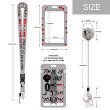 Suport pentru carduri de insignă cu desene animate amuzante, șnur durabil personalizat pentru carduri de identitate imprimate, potrivit pentru studenți, profesori, angajați, medici, asistente medicale și alte grupuri - Multicolor - Vizualizare 8