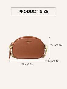 Michael Kors MK Jet Set Charm Convertible Camera Bag Genuine Leather Crossbody Bag, Women's Vintage Shoulder Bag With Detachable Adjustable Strap, Elegant Ladies Crossbody Bag For Daily Use/Shopping/Evening, Christmas Gift - Brown 2 - View 8