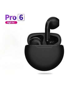 TWS Pro 6 New Wireless Earbuds With Microphone, Bluetooth Headphones, Sports Running Earphones, Compatible With Apple Pro6 Earbuds