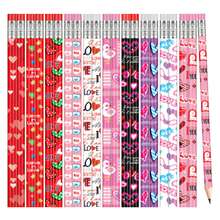 20/10/5支装情人节铅笔带橡皮擦，适合作为派对礼物、赠品、办公奖励、学习用品、课堂奖励、生日礼物、节日礼物、情人节礼物【混合发货】