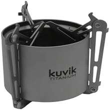 Titanium Siphon Alcohol Stove with Folding Legs, Ultralight and Compact for Hikers, Camping and Survival - Titanio - Ver 3