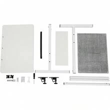Mobile Standing Desk, Lectern With Wheels, Podium Stand Height Adjustable, Mobile Desk Workstation, Rolling Desk Rolling Computer Cart Laptop Desk Laptop Cart - 白色 - 查看 11