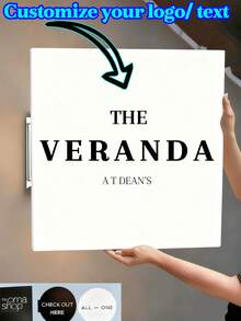 Biển hiệu kinh doanh bằng acrylic tùy chỉnh, thiết kế cá nhân hóa với họa tiết lá cây trang nhã và kiểu chữ tinh tế, chất liệu PMMA, phù hợp cho văn phòng, cửa hàng, salon, studio, quảng cáo thương mại và các dịp khác. - Nhiều màu - Xem 17