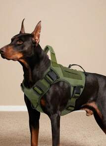 PETSIN Adjustable No-Pull Tactical Dog Harness With Handle For Large Dogs - Reflective Military Vest For Labrador Retriever, Siberian Husky, German Shepherd - Durable Polyester Material - Multicolor - View 8