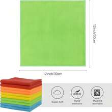 5/10 Pieces/Pack Microfiber Cleaning Cloths, 11.81" X11.81" Random Color Cleaning Cloth, AbsorbentCloth, Kitchen Cloth, Glass Cleaning Cloth Home Cleaning Multi-Color Soft Quick-Drying AbsorbentSponge Set-Kitchen,Bathroom,Home, HomeSupply Business,Kitchen Essentials,Household Essentials,Dog Bath,Car Essential - Multicolor - View 10
