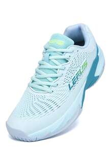 男女通用网球鞋，MD+橡胶果冻鞋底，TPU支撑，超轻透气，防滑耐磨，专业网球比赛及训练鞋 - 淺藍色 - 查看 9