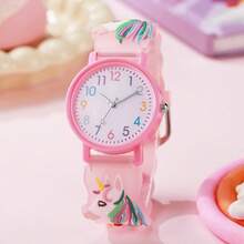 1pc/Set Women's Colorful Casual Cute Dreamy Sweet Cartoon Horse Silicone Watch, Great Year-End Promotion, Top Choice For Holiday Gifts - Multicolor - View 9