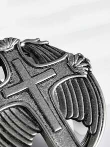 1 pieza Expansores de túnel de joyería de perforación corporal con cruz de acero inoxidable, colgante de murciélago, diámetro de 8MM a 25MM - Como se muestra en la imagen - Ver 8