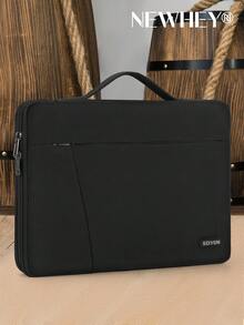 NEWHEY Husă pentru laptop de 15,6 inch cu mâner portabil, husă de protecție la 360°, husă impermeabilă din neopren, husă de calculator pentru bărbați, compatibilă cu geanta pentru laptop de 15-15,6 inch Air/Pro/ASUS//HP/notebook