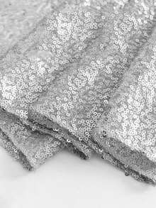 2pcs Gold Sequin Table Runner Set - Shiny Gold Wedding, Party, Event Decor - Square Tablecloth With Tassel Trim (Fabric), Suitable For Dining Table Center Decoration, Special Occasions