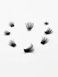 120 cụm mi giả 10 hàng, kiểu mi cong chữ C, mi giả dày dặn, tự nối mi, có sẵn hàng. - màu đen - Xem 3