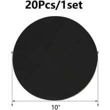 Cakeboard Round,Disposable Cake Circle Base Boards Cake Cardboard Pizza Plate Platter… - 20pcs Black - View 2