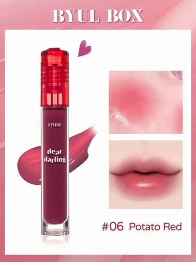 ETUDE Dear Darling 水润啫喱唇彩 5g - 持久滋润 | 保湿唇彩，韩式渐变唇妆