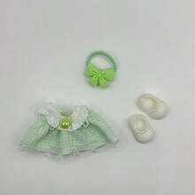 1 Set Mini Cute Princess Doll Dress Up Outfit, Includes Dress, Headpiece And Shoes, Fits 4th Generation Dolls, Decorative Doll Clothes Or Adorable Doll Replacement Outfit (Doll Not Included) - Multicolor - View 9