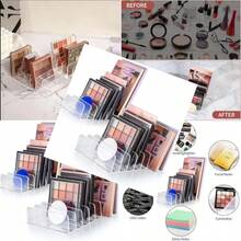 fds2 PCS Organizadores de Paletas de Sombras de OjosOrganizadores de Maquillaje de Paleta de Sombras de Ojos de 7 Celdas para Organizar La Paleta de Sombras de Ojos Rubor Polvo y carteras.dgh - Multicolor - Ver 1
