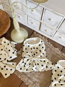 原创宠物猫狗波点连衣裙，马尔济斯贵宾犬公主裙 - 白色 - 查看 7