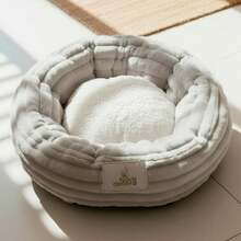 Small Dog And Cat Bed Cloud Nest Pet Bed Luxury Comfortable 50cm - Novadecora - Bạc - Xem 6