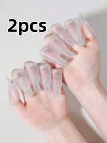 指甲油卸除夹，适用于美甲沙龙使用 - 無色 - 查看 7