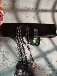 1pc Rosary Counter Set - High-End Packaged Counting Ring, Bracelet With Counter, Counter, Electronic Manual Button Counter, Compact Portable Ring Counter, Thumb Press Counter - Multicolor - View 14