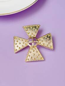 1枚时尚简约百搭金属质感胸针，适合女性日常佩戴 - B - 查看 4