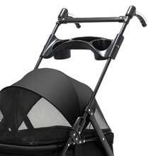 38 Lbs Max Load Pet Stroller - 4-Wheel Foldable With Rotating Handle For Dogs Cats - Black - View 3