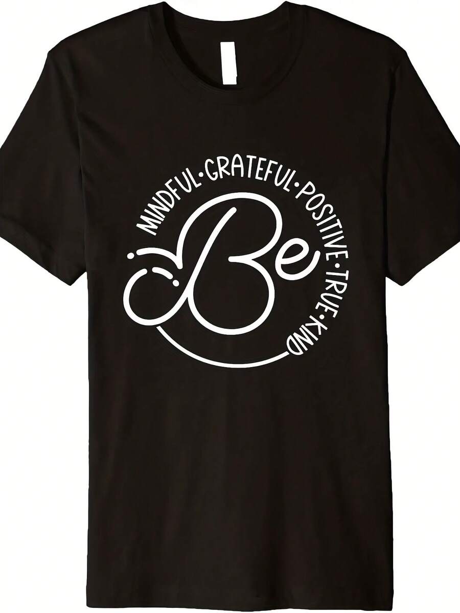 Be Mindful Grateful Positive True Kind Graphic Cool Designs Premium T-Shirt - Negro 28 - Ver 1