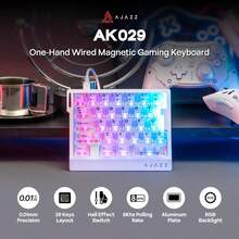AJAZZ AK029 HE 8K Wired Mechanical Gaming Keyboard - Brand New Gaming Hall Effect Switches, 0.01ms Ultra-Fast Response, Zero Latency, 29-Key Single-Handed, Official Configuration Includes Ribbon Cable, Latency As Low As 0.125ms, 8KHz Report Rate, 128K Full Key Scan Rate Gaming Keyboard, Portable Keyboard - AJAZZ Official Authentic Products - View 2