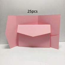 Premium Minimalist Invitation Cards, Envelopes, Invitations, Made Of 250g High-End Specialty Paper - Burgundy - View 10