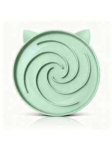 Silicone Slow Feeder Cat Bowl, Puzzle Feeder Cat, Interactive Toys, Slow Feeding Cat Bowl Suitable For All Dry And Wet Foods, Easy To Clean Silicone Bowls