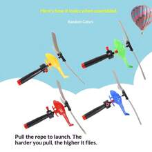 1/5/10/20pcs Airplane Toys, Flying Toys Helicopter, 360° Rotating Helicopter Airplane Toys, Suitable For Boys And Girls, Bulk Toys, Party Favors, Classroom Rewards, Piñata Fillers, Gift Bag Stuffers, Assorted Styles And Colors (Product Requires Self-Assembly.) - Multicolor - View 4
