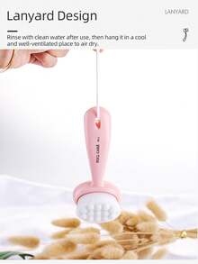 Perie de curățare facială nouă Zhuoyaya, en-gros, dispozitiv de curățare pentru îndepărtarea machiajului moale, îndepărtarea punctelor negre ale porilor cu perie facială în formă de arc cu frânghie agățată