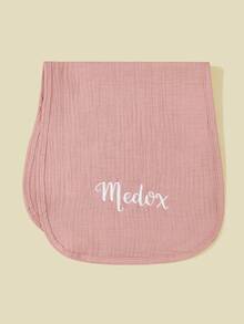 1 buah Celemek Bayi Bordir Teks Kustom, Kain Lap Sendawa Lembut & Bernapas, Hadiah untuk Bayi Baru Lahir, Cocok untuk Bayi Laki-laki & Perempuan - MultiWarna - View 10