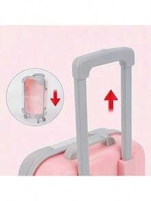 1 chiếc hộp đựng mỹ phẩm mini hình vali cổ điển - Hộp đựng đồ trang điểm dung tích lớn chất lượng cao, thiết kế nắp trong suốt, tay cầm và bánh xe tiện dụng, phù hợp cho du lịch, sử dụng chuyên nghiệp và cá nhân, thiết kế kiểu vali | Chất liệu trong suốt bền chắc, vật dụng cần thiết khi đi du lịch - Nhiều màu - Xem 3