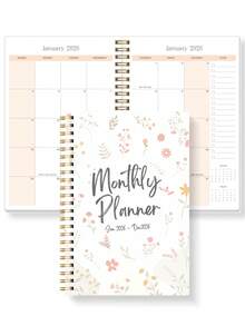 Trees 2026 Monthly Planner - 12 Months Spiral Bound Weekly Planner Notebook With Calendar Grid, Notes And Task List - Great For Goal Setting, Productivity And Daily Use - Suitable For Home, Office And School, Desk Accessories - Multicolor - View 7
