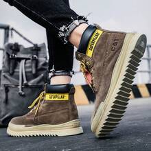 Cowhide Quality Men's Soft Sole Soft Surface Outdoor Workwear Fashion Suede  Boots For Men - 卡其棕色(皮鞋碼) - 查看 10