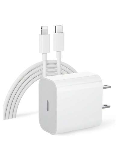 Cargador 20w Usb-c  To Lightning Cable Completo