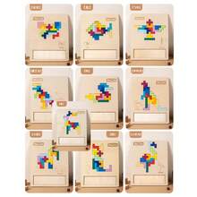1pc Children's Puzzle: Suitable For 3-6 Years Old Boys And Girls, Educational Toy, Parent-Child Interaction, Board Game, Large Building Blocks, 3D Flat Puzzle Blocks, Develop Thinking Skills, Children's Intelligence Development, Educational Toy, Puzzle Solution Picture, Tabletop Game, Improve Children's Concentration, Parent-Child Interaction, Holiday Gift - Multicolor - View 9