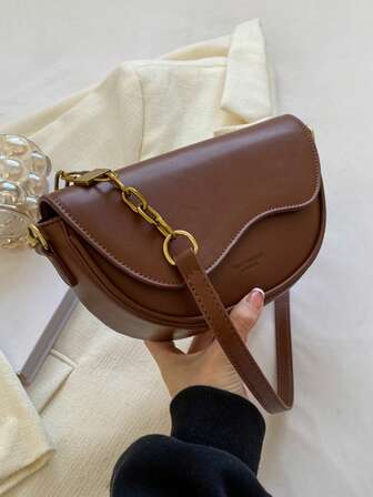 Fashionable Retro One Shoulder Crossbody Bag, High-End Versatile Dual Strap Underarm Bag For Work, Shopping, Daily Use