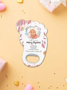 定制个性化脚印磁性开瓶器。送给孩子的第一份礼物。成长纪念品。生日派对礼物。一周岁生日派对礼物。礼物 - 腳印 - 查看 23