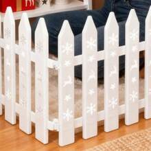 Tree Fence - Tree Barrier, Pet Barrier Guard, 40PCS White Flexible Fence Pets Thickened Barriers Cover with 11 - Inch Panels Home, Office, Parties, Weddings, Indoor - Juego de 40 piezas - Ver 4