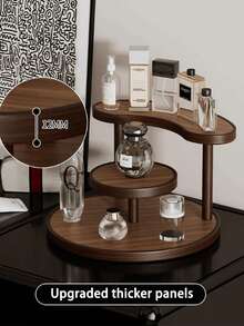 This Makeup Organizer, Vanity Storage Rack, Can Store Skincare Products, Cosmetics, Makeup Brushes, Perfumes, Etc. The Multi-Layer Design Maximizes The Vertical Space Of The Vanity, Allowing Bottles And Cosmetics To Be Neatly And Orderly Arranged, Bidding Farewell To Clutter. Its Simple And Fashionable Appearance Can Perfectly Match Any Vanity Style, And Is An Essential Tool For Women To Organize Their Beauty Products And Create A Tidy Makeup Area - Especially Suitable For Vanities With Limited Space.