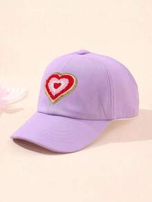 儿童棒球帽1顶，适合春夏，无帽檐设计，女童款，防紫外线，适合扎马尾辫，适合春秋季日常户外活动，适合3-10岁儿童。 - 愛心 - 查看 17