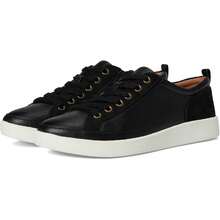 Vionic Winny Sneakers Women's US 9W Black Leather Lace Up Comfort Shoes GAL1190 - 黑色 - 查看 1