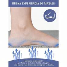 2PCS Tapete para Regadera Antiderrapante Tapete para Baño Alfombrillas de Baño de PVC Loofah Tapete de Ducha para Baño Secado Rápido para Regadera Cocina Gris 60 x 40 cm